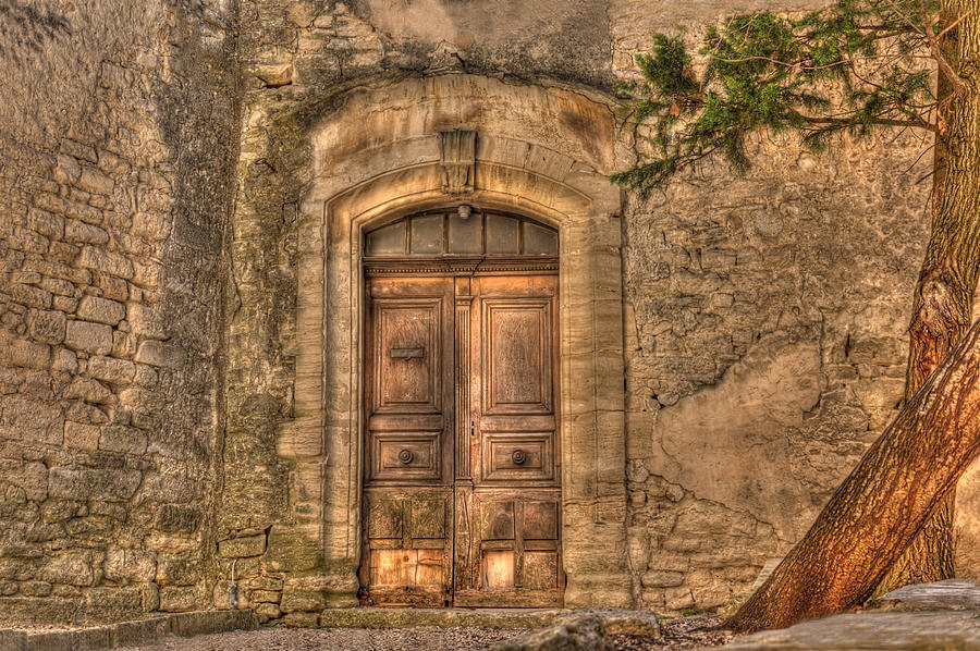 Old Door In Gordes Photograph by CR Courson
