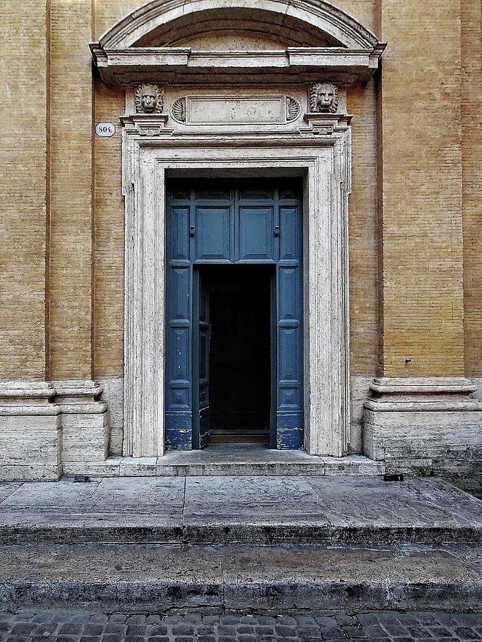  Old Door Somewhere in Rome, Italy Photograph by Lyuba Filatova
