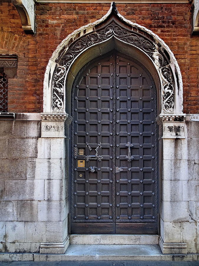 Old Door Somewhere in Venice, Italy Photograph by Lyuba Filatova