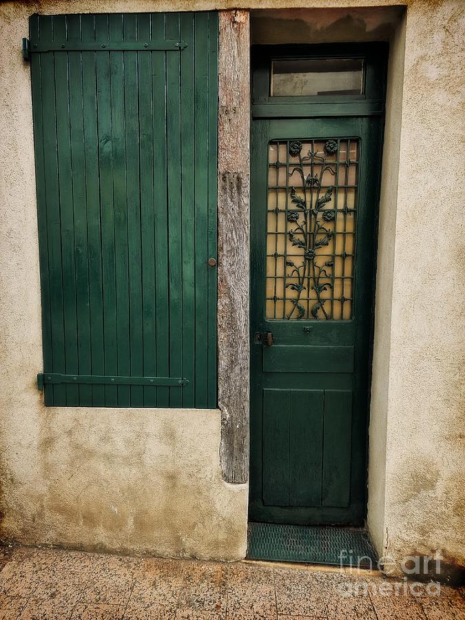 Old Doorway - Palaiseau, France Photograph by Yvonne Johnstone