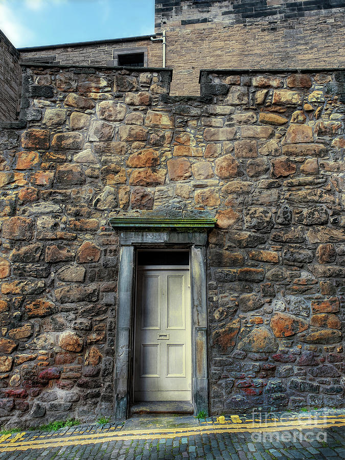 Architecture Photograph - Old Doorway - Telfer Wall by Yvonne Johnstone