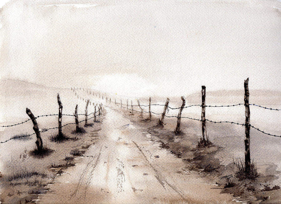 Old Dusty Country Road Painting