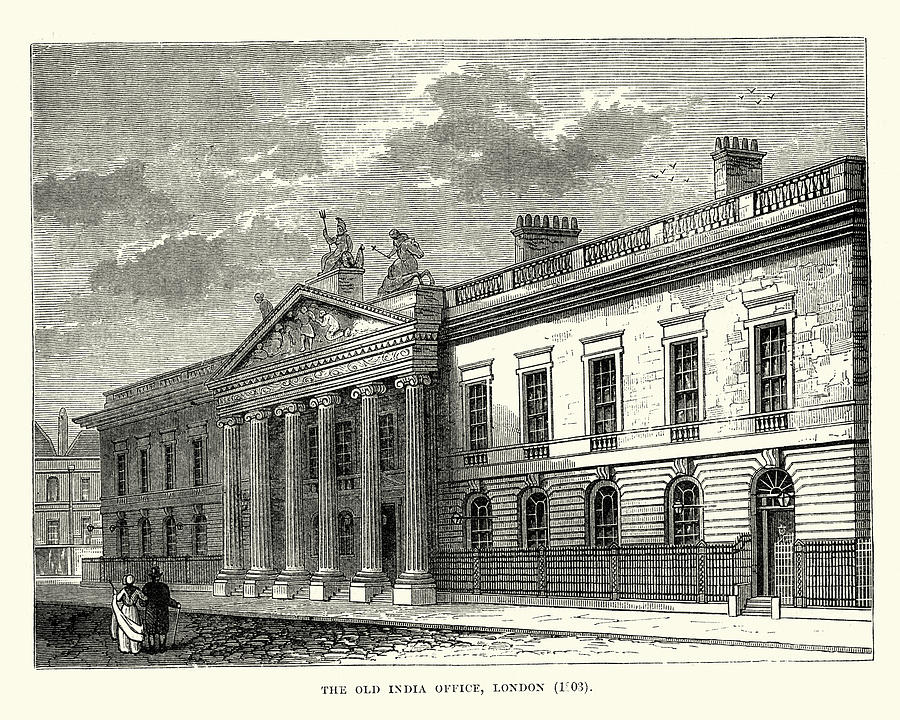 Old East India House Office, London, 19th Century Drawing by Duncan1890