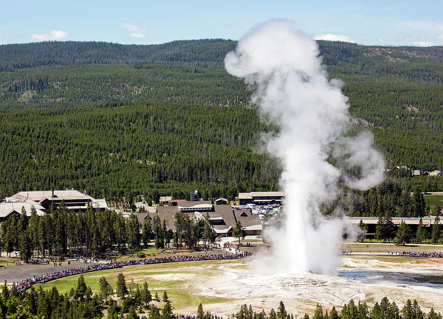 Old Faithful Eruption Photograph By Patrick Barron - Pixels