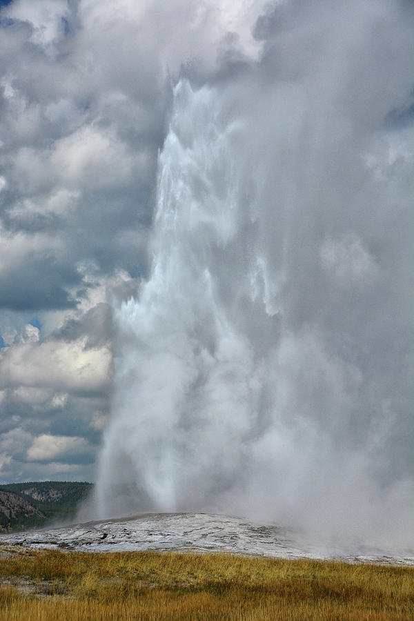 Old Faithful Geyser Photograph by Raymond Salani III - Fine Art America