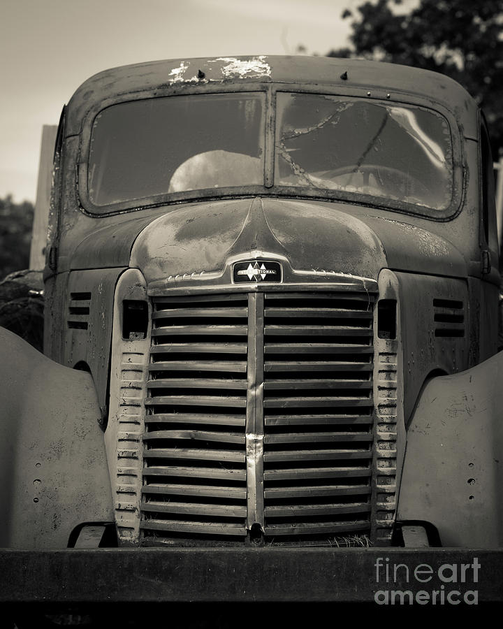 Old Farm Truck Sepia Photograph by Edward Fielding