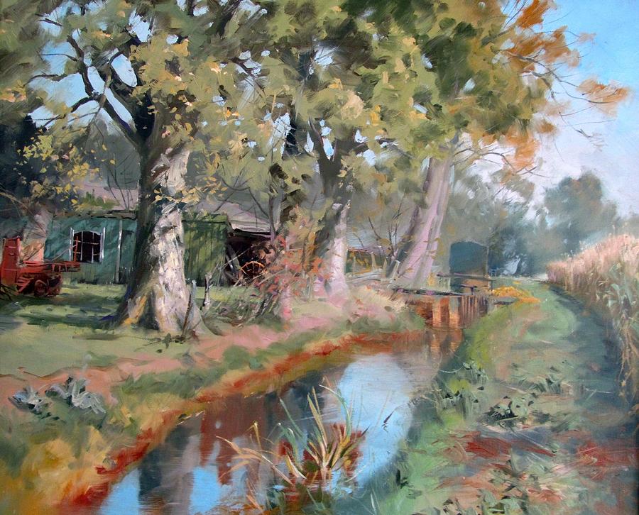 Old Farm Painting