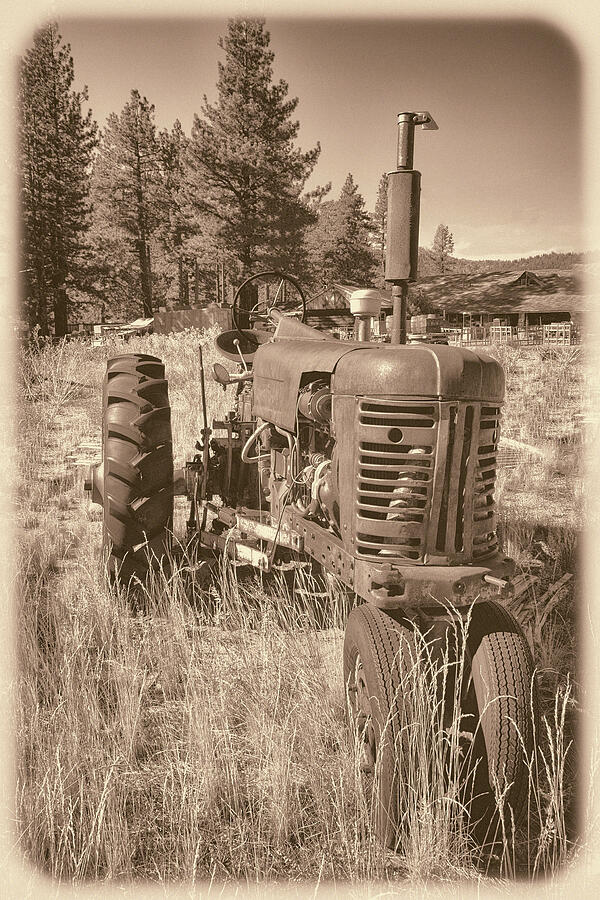 Farm Equipment Photograph - Old Farmall Tractor Old Photo by William Havle