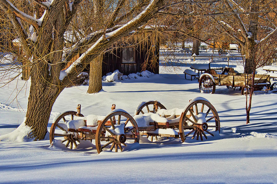 Old Farming Equipment In The Snow Photograph by Nick Gray - Fine Art ...