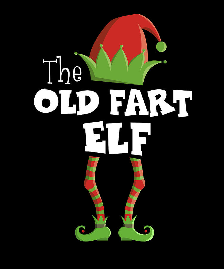 OLD FART Xmas Pajama Digital Art by Wowshirt - Fine Art America