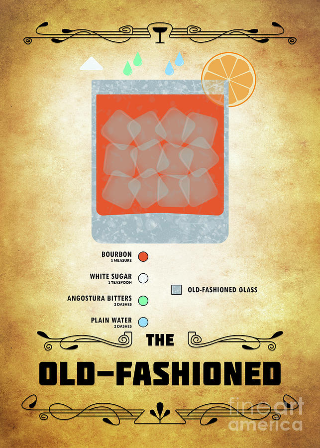 Old-Fashioned Cocktail - Classic Digital Art by Bo Kev