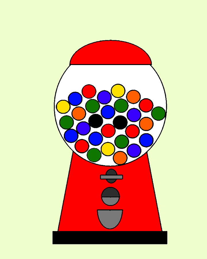 Old Fashioned Gumball Machine Digital Art by Spencer McKain