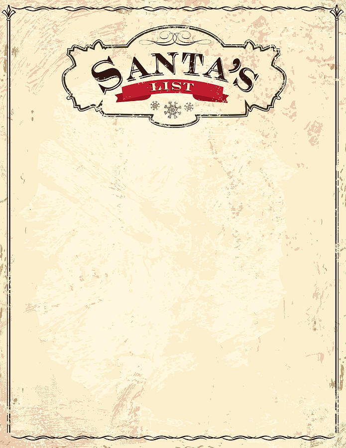 Old fashioned Santas List Drawing by JDawnInk