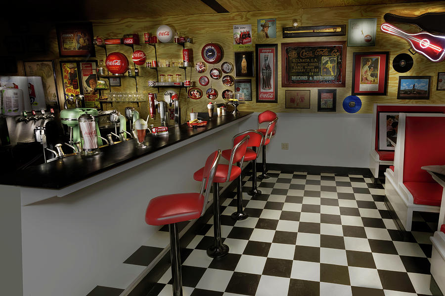 Old Fashioned Soda Fountain Photograph by Steve Templeton