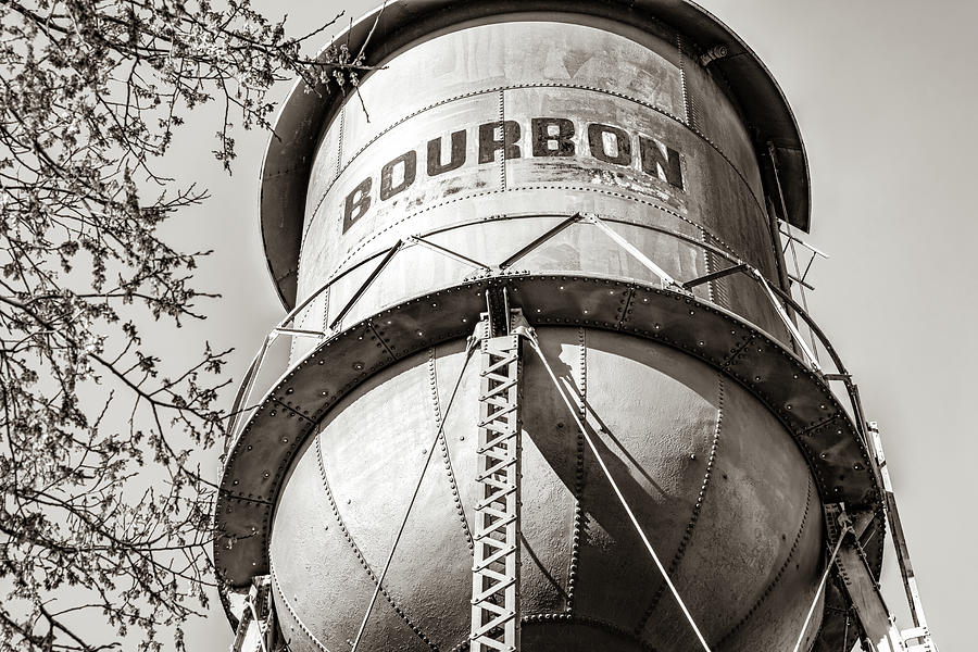 Old Fashioned Tower Of Bourbon - Sepia Edition Photograph by Gregory Ballos