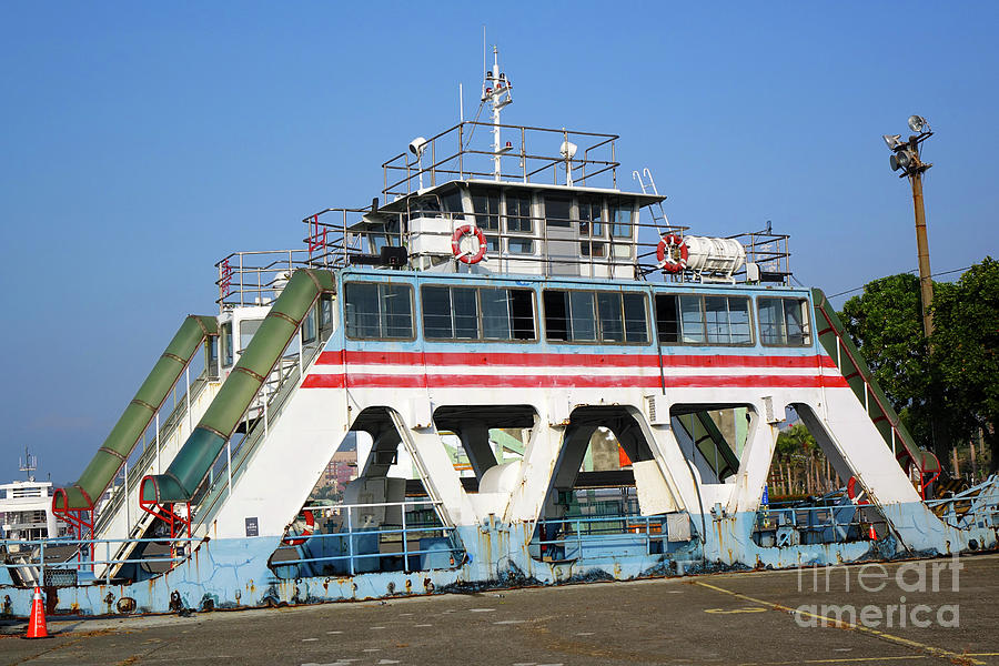 Old Ferry Boat in Taiwan by Yali Shi Old Ferry Boat in Taiwan by Yali Shi