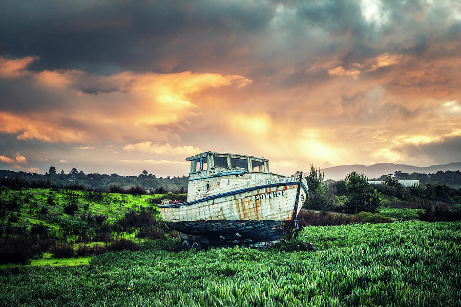 Old Fishing Boat Sonoma County Photograph by Joseph S Giacalone