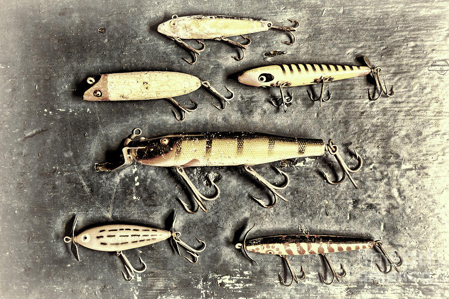 Old Fishing Lures artistic Photograph by Paul Ward