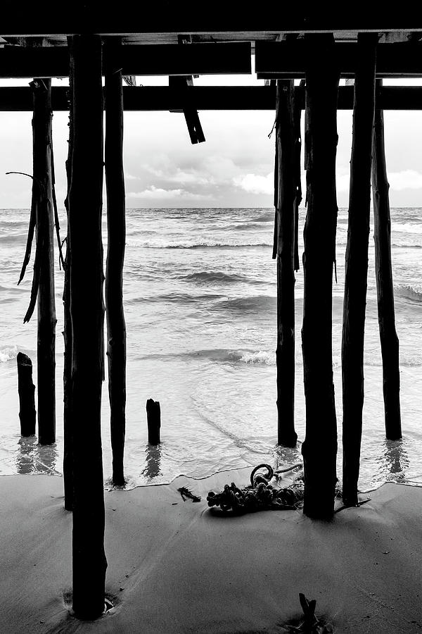 Thailand, Hua Hin - Low angle view of the old wooden pier Photograph by Fabrizio Troiani