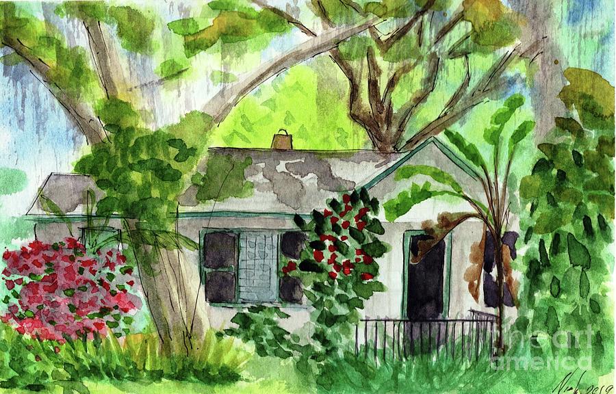 Old Florida Home Painting by Vicki B Littell