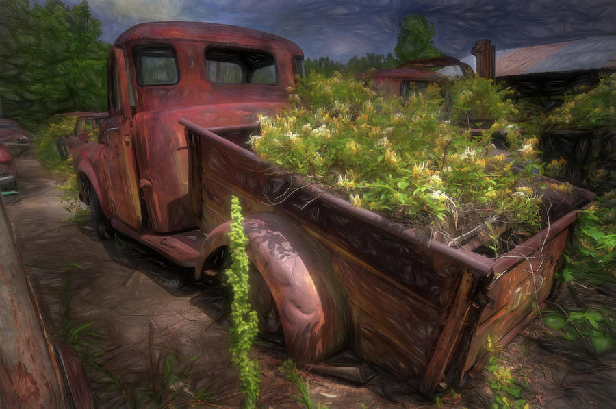Old Flower Truck Photograph by ARTtography by David Bruce Kawchak