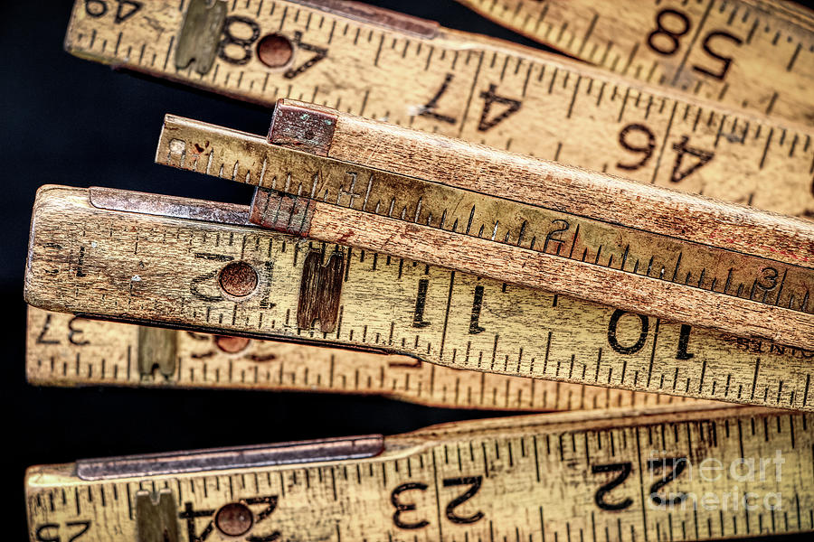 Old Folding Ruler Photograph by Robert Anastasi - Fine Art America