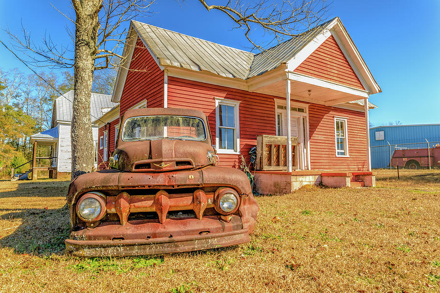 Old Ford F1 Pickup Truck in Wagener SC Photograph by Peter Ciro
