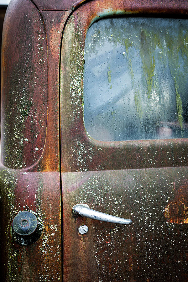 Old Ford Truck Door Photograph by Jim Whitley