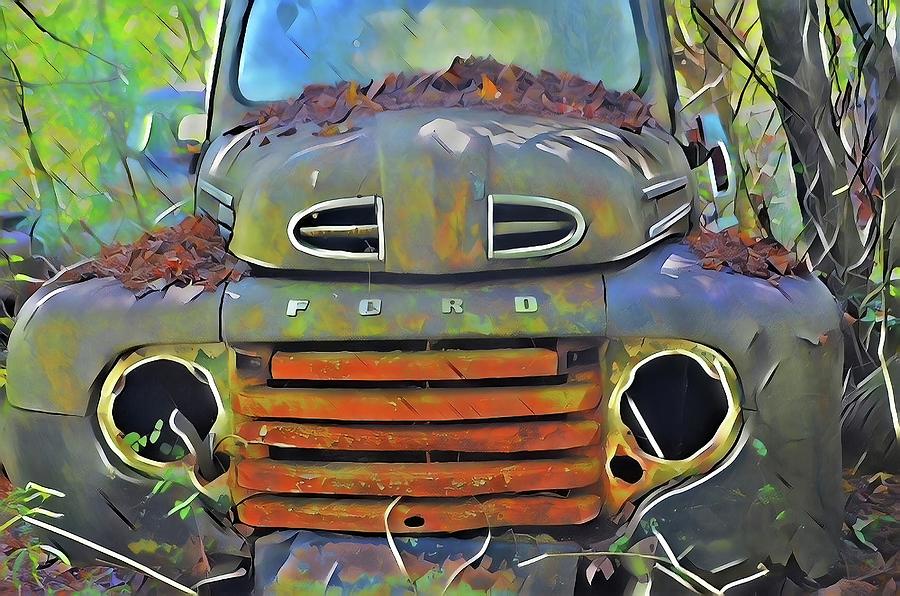 Old Ford Truck Digital Art