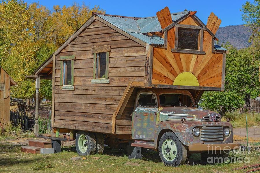 Old Ford truck turned into a motor home in Utah Photograph by Norm Lane - Fine Art America