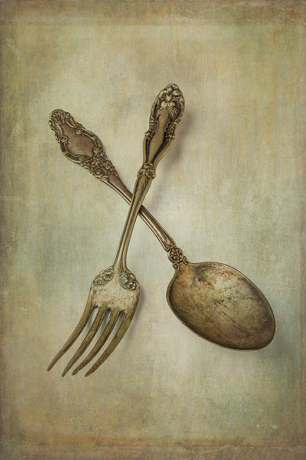 Old Fork And Spoon Photograph by Garry Gay