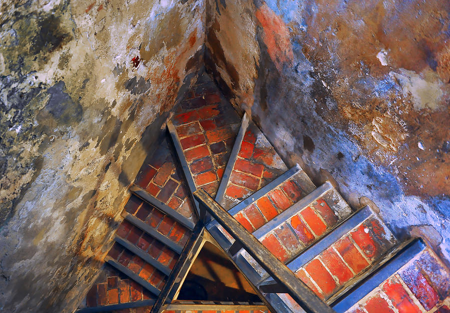 Old Fortress Steps Photograph by Stephen Anderson