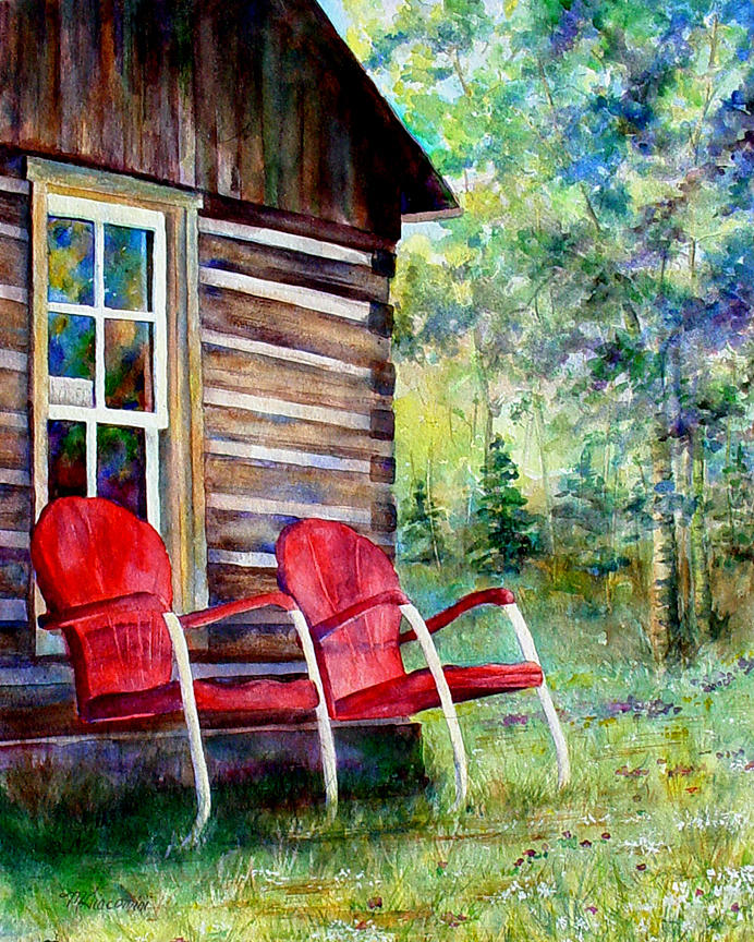 Old Friends Painting by Mary Giacomini