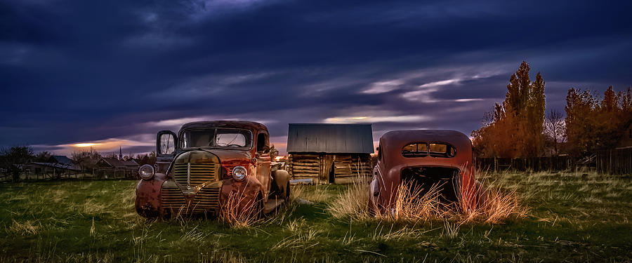 Vintage Autos Photograph - Old Friends by Paul Douglas Vintage Autos Photograph - Old Friends by Paul Douglas
