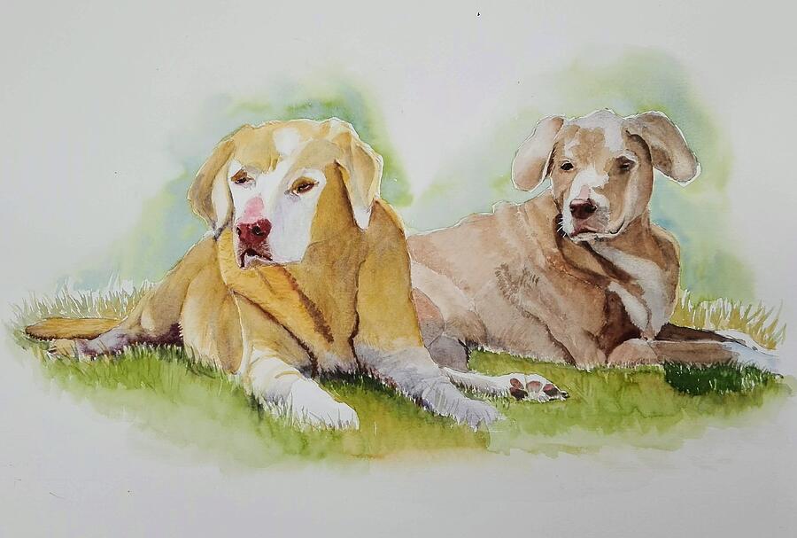 Old Friends Painting by Sandie Croft