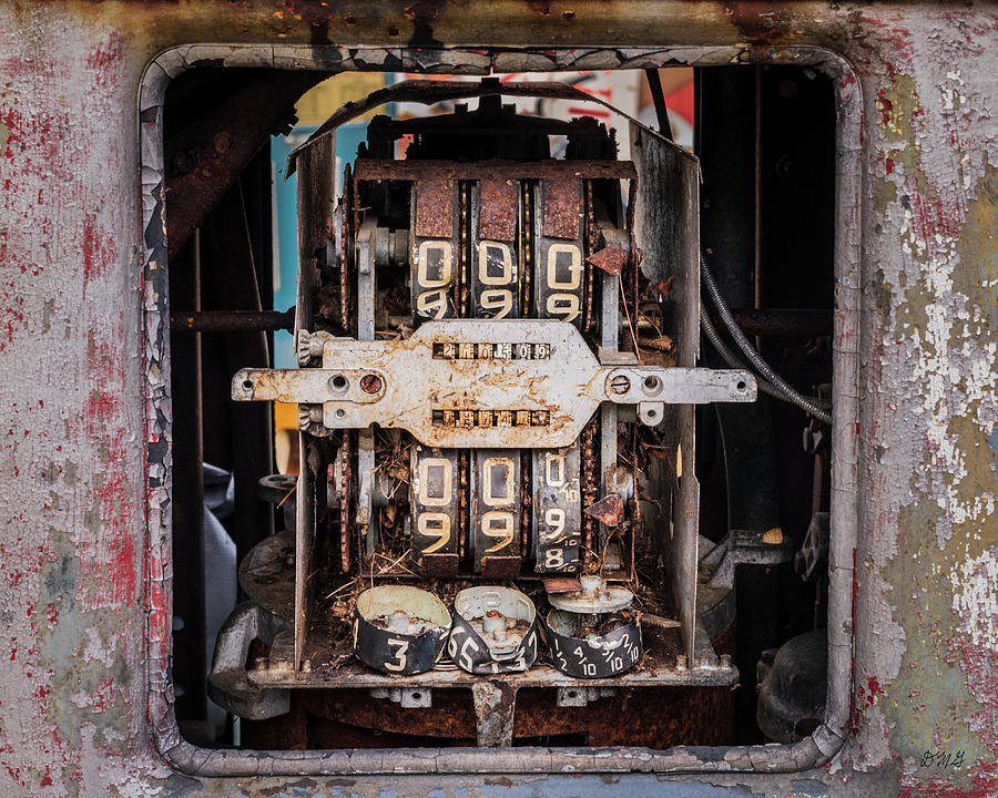 Old Gas Pump Meter I Color Photograph by David Gordon