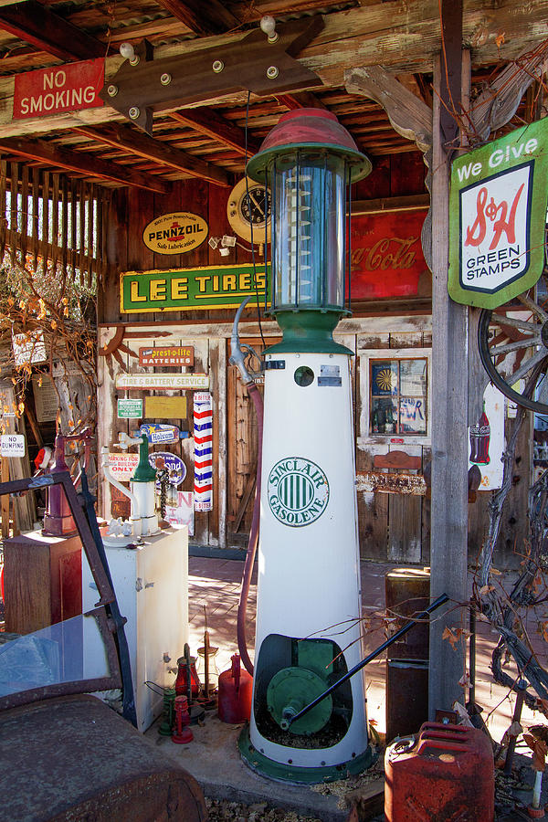 Old Gas Station Signs Photograph by Roger Mullenhour - Fine Art America