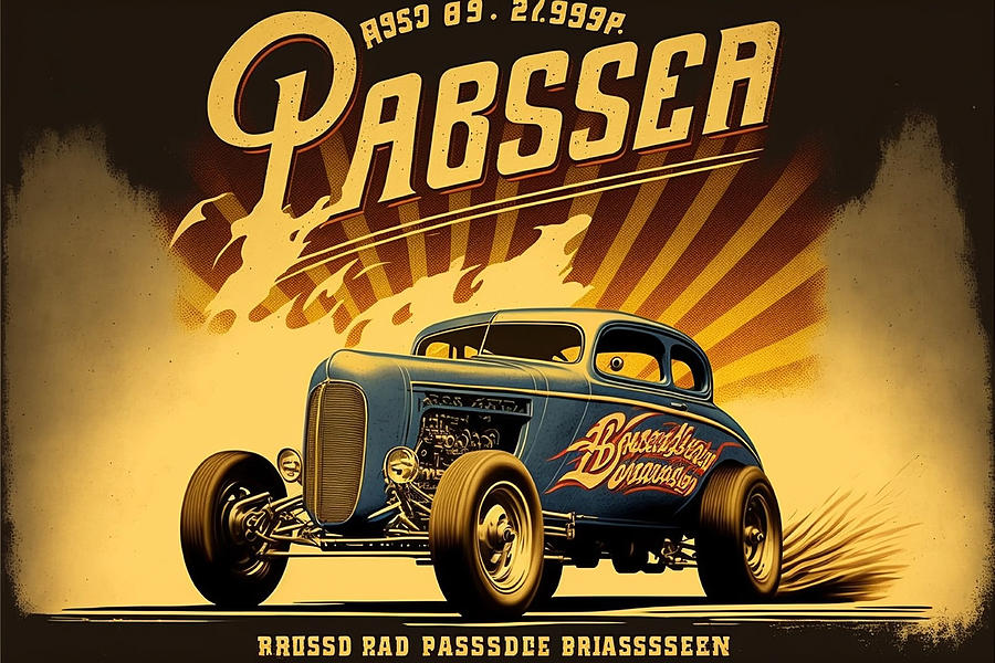 Old Gasser Poster Art Digital Art By Steve Mckinzie Fine Art America 9770