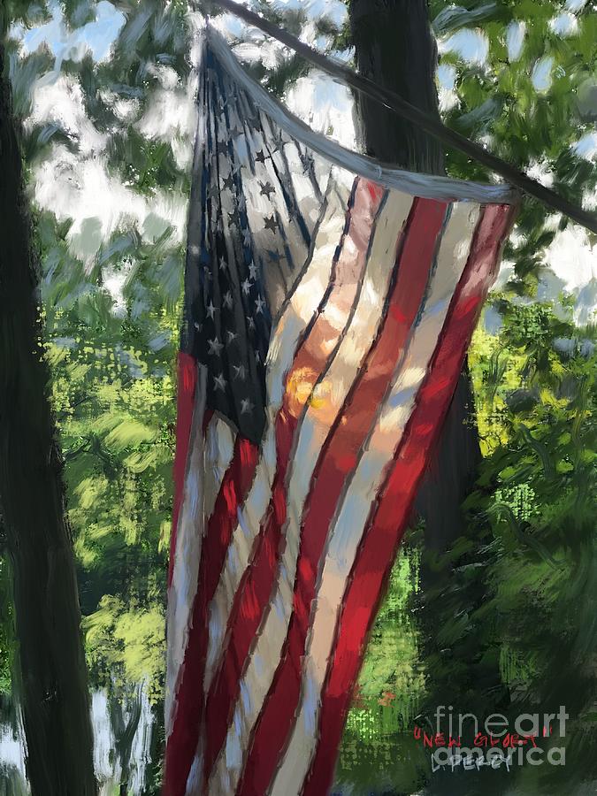 Old Glory Painting by Lee Percy