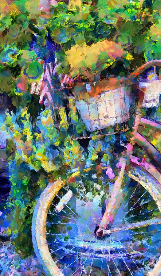 Old Glory On A Pink Bicycle Dp Digital Art