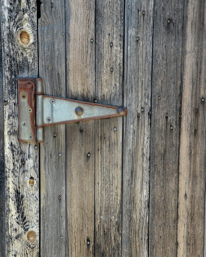 Door Photograph - Old Gray Door by Greta Foose