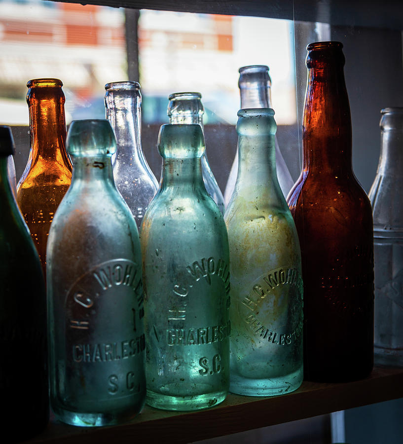 Old Green Bottle Photograph by Charles Hite