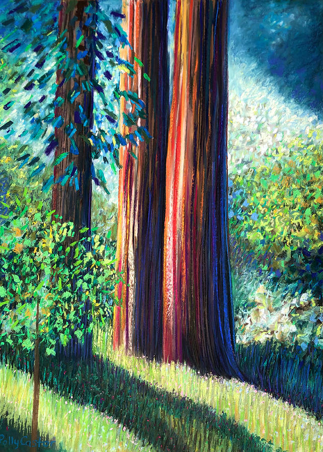 Old Growth Painting by Polly Castor