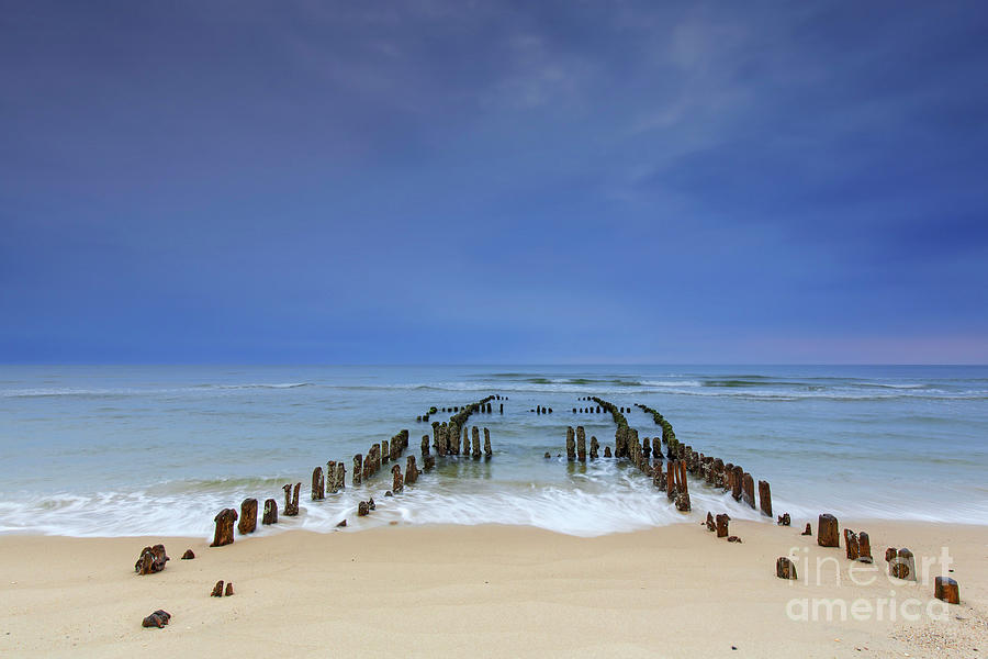 Old Groyne on Beach at Rantum Photograph by Arterra Picture Library
