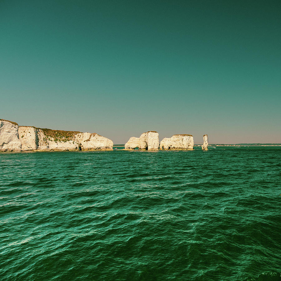 Old Harry Rocks - Isle of Purbeck Photograph by Lenny Carter