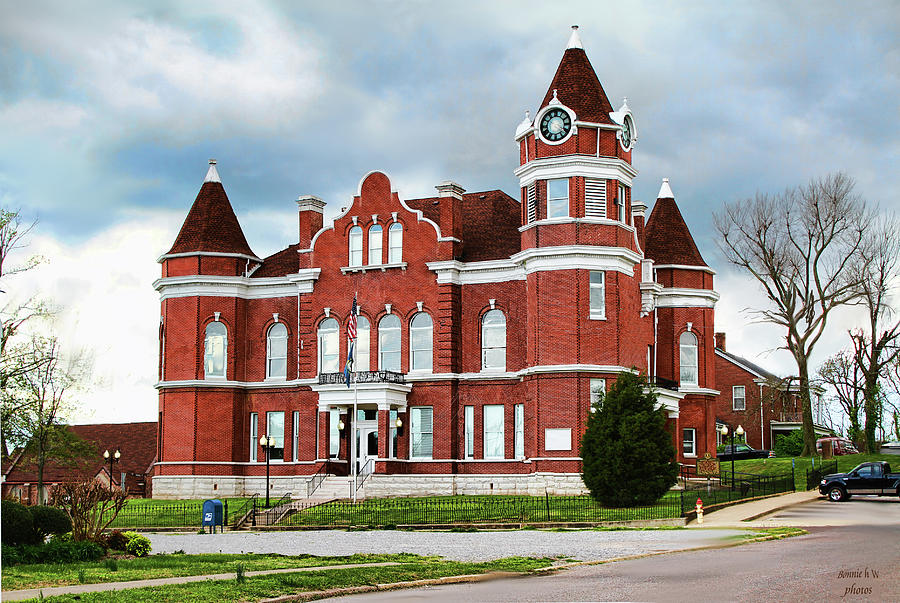 Old Hickman county, Tn courthouse Photograph by Bonnie Willis