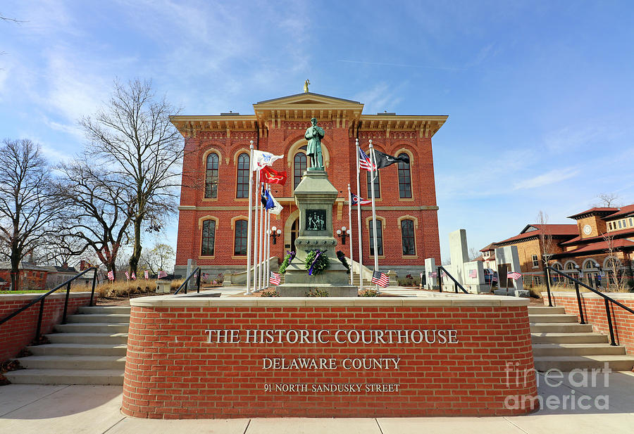 Old Historic Delaware County Courthouse  5163 Photograph by Jack Schultz