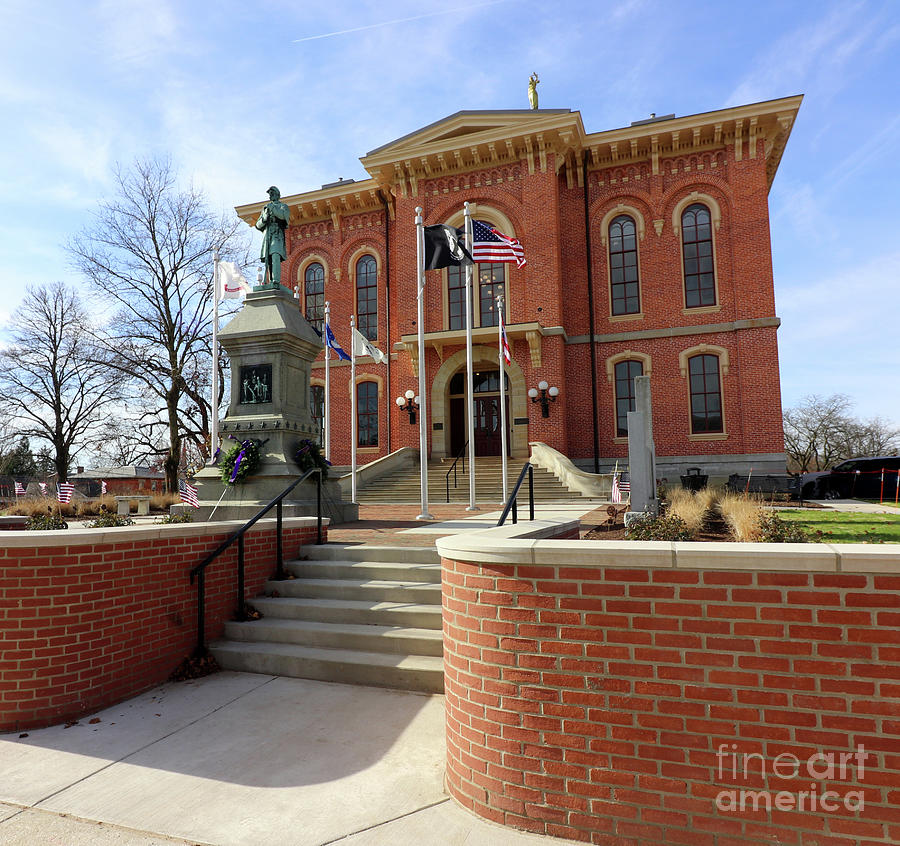 Old Historic Delaware County Courthouse  5168 Photograph by Jack Schultz