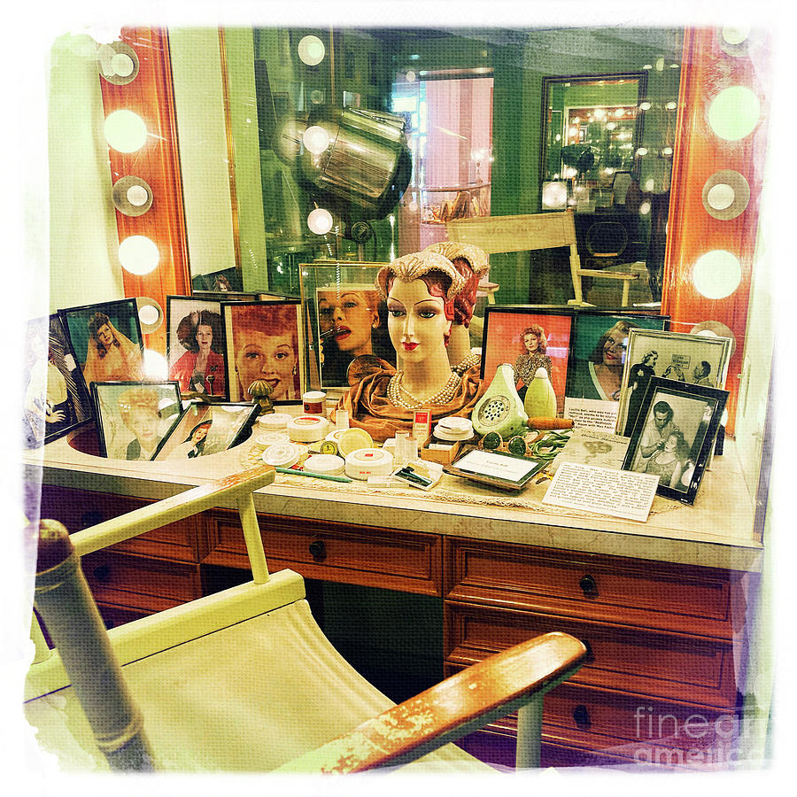 Old Hollywood Make Up Vanity Photograph by Nina Prommer
