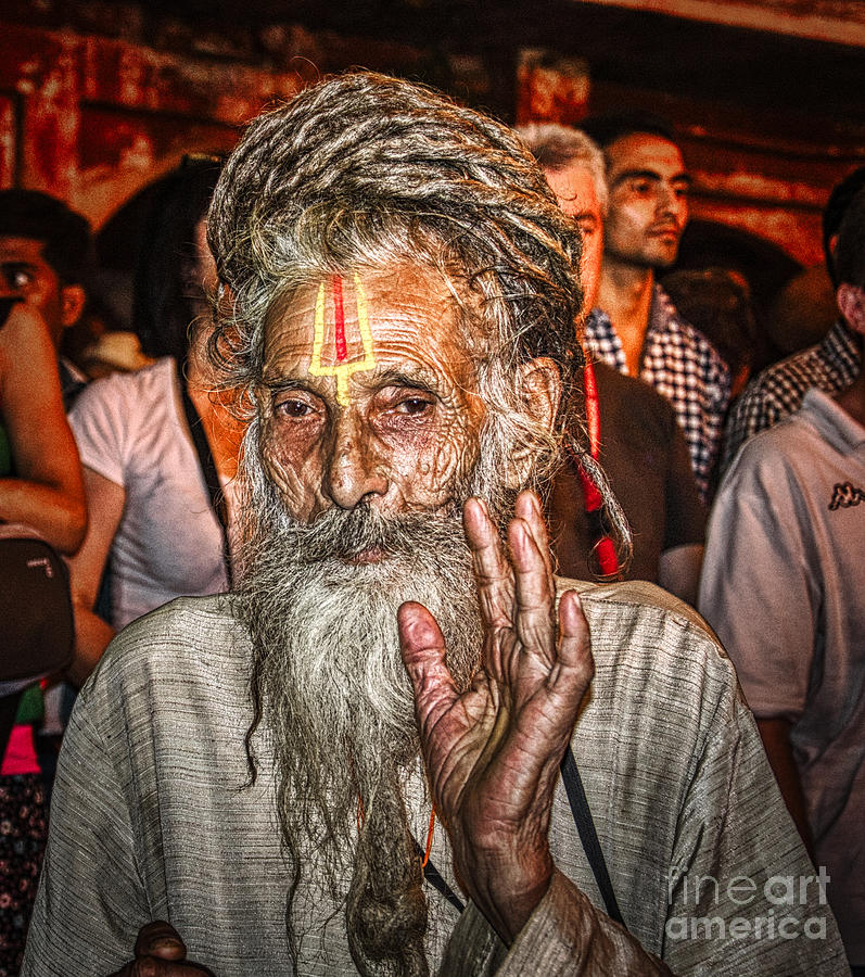 Old Holy Man from India Photograph by Stefano Senise